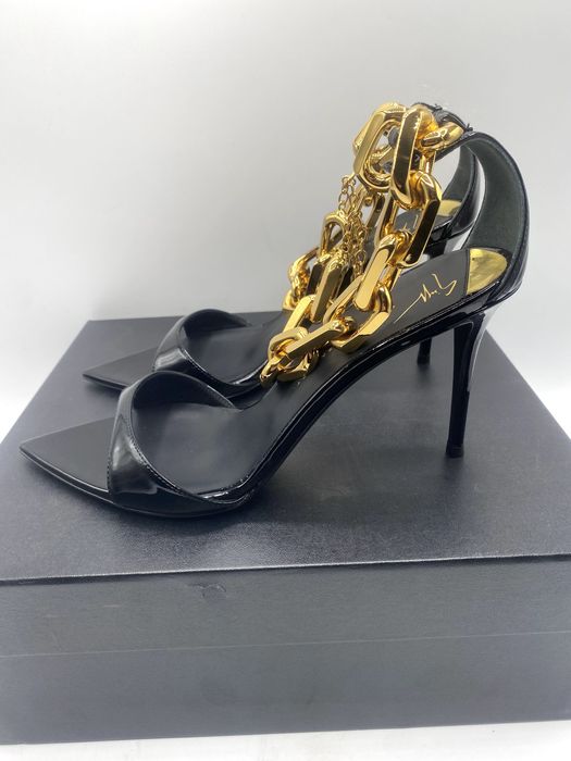GIUSEPPE ZANOTTI Sandały na szpilce E300034 rozmiar 37