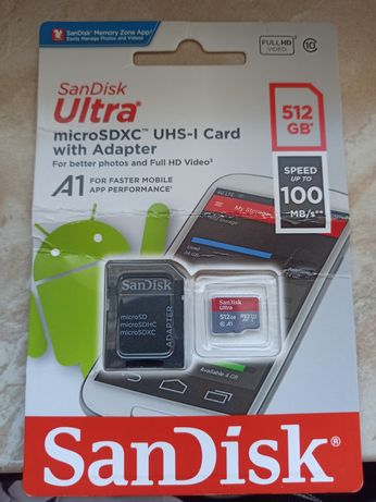SanDisk ultra 512GB A1 micro SDXC