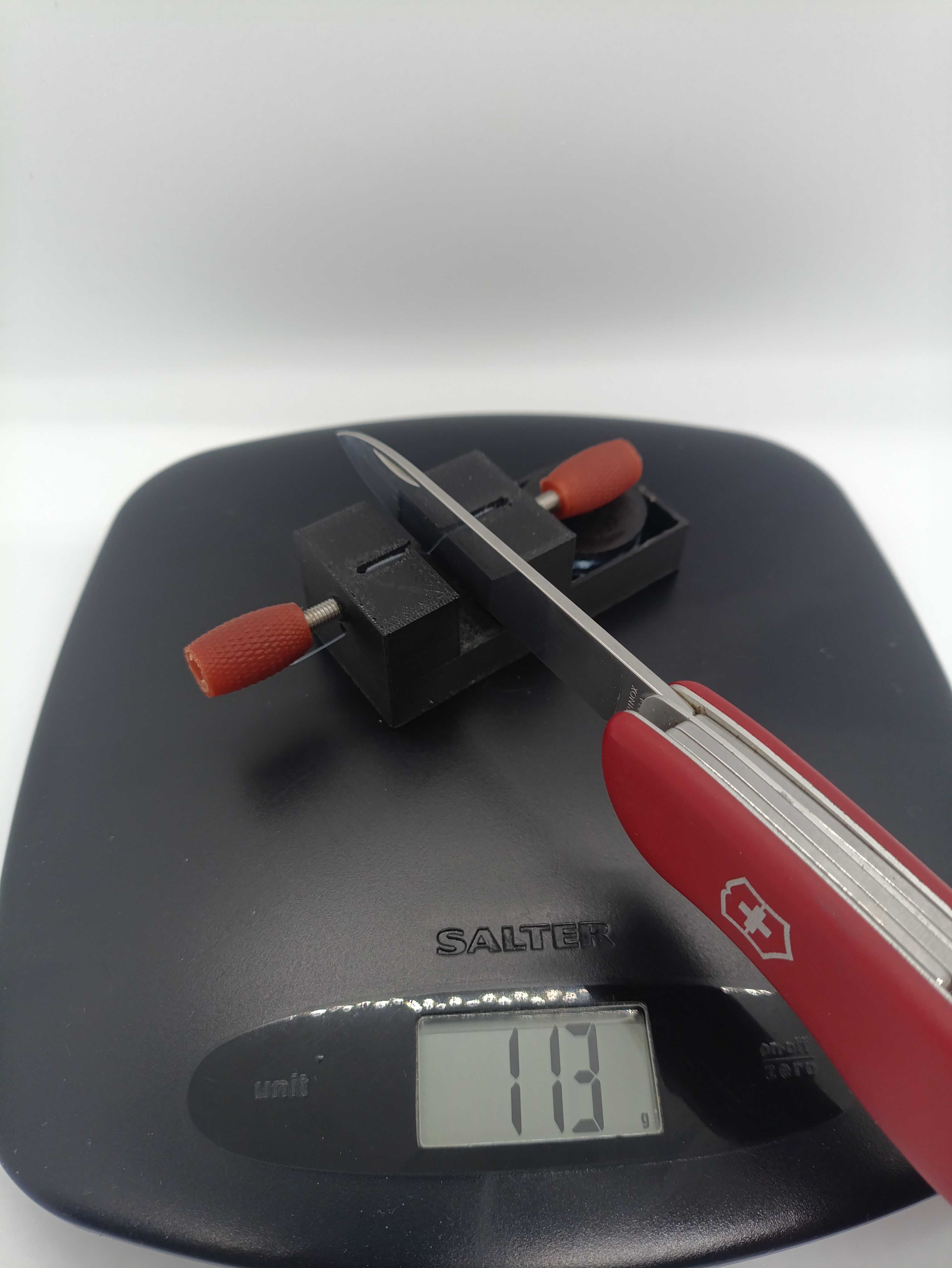 Tester ostrości noży, ostrzy, druk 3D działanie jak w PT50A Edge-On-Up