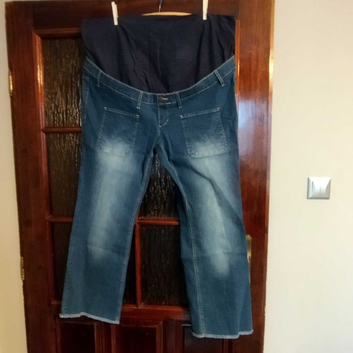 Spodnie NOWE ciążowe 50 dżinsy jeansy duże Bonprix plus size nadstawka