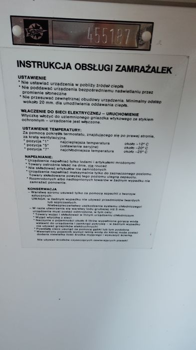 Zamrażarka skrzyniowa