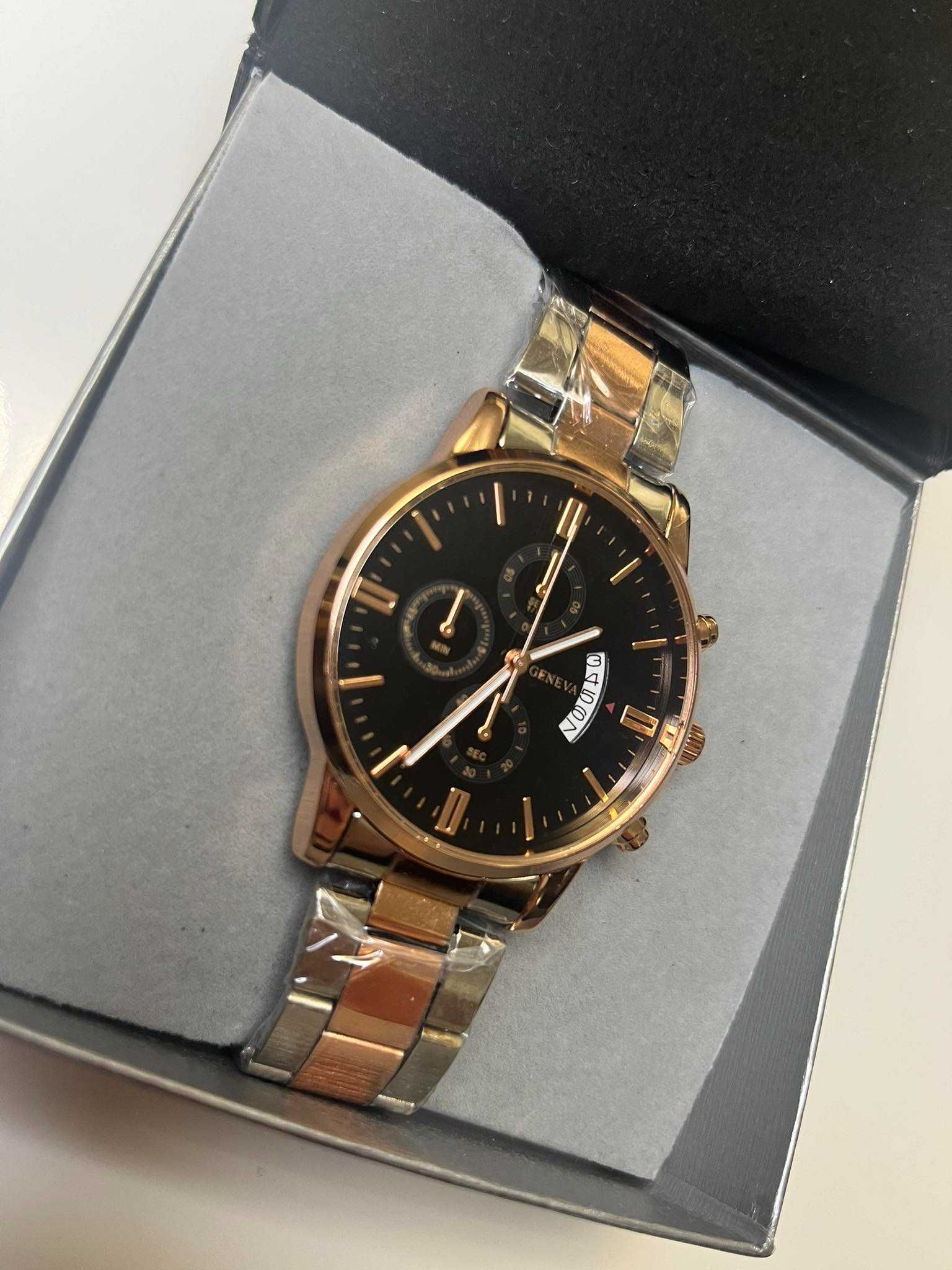 Nowy elegancki zegarek męski Geneva