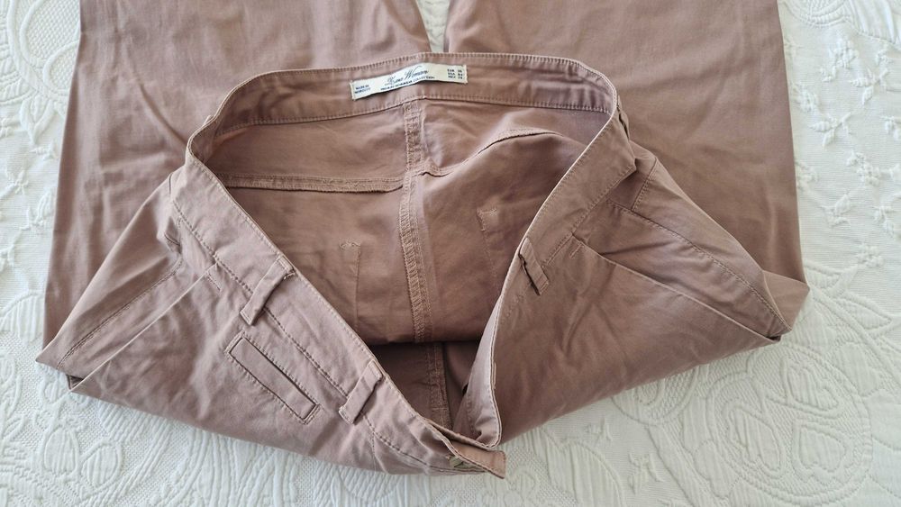 Calças rosa velho, Zara, tamanho 36