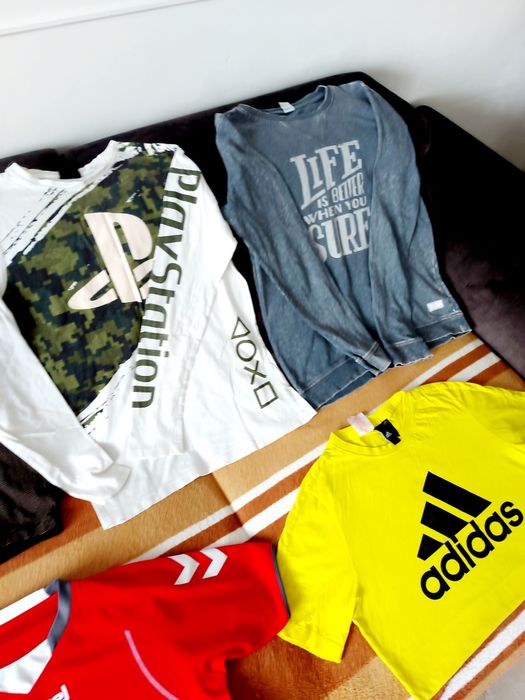 5 sztuk bluzki koszulki tshirty dla chlopaka 164 cm mix Adidas Reserve