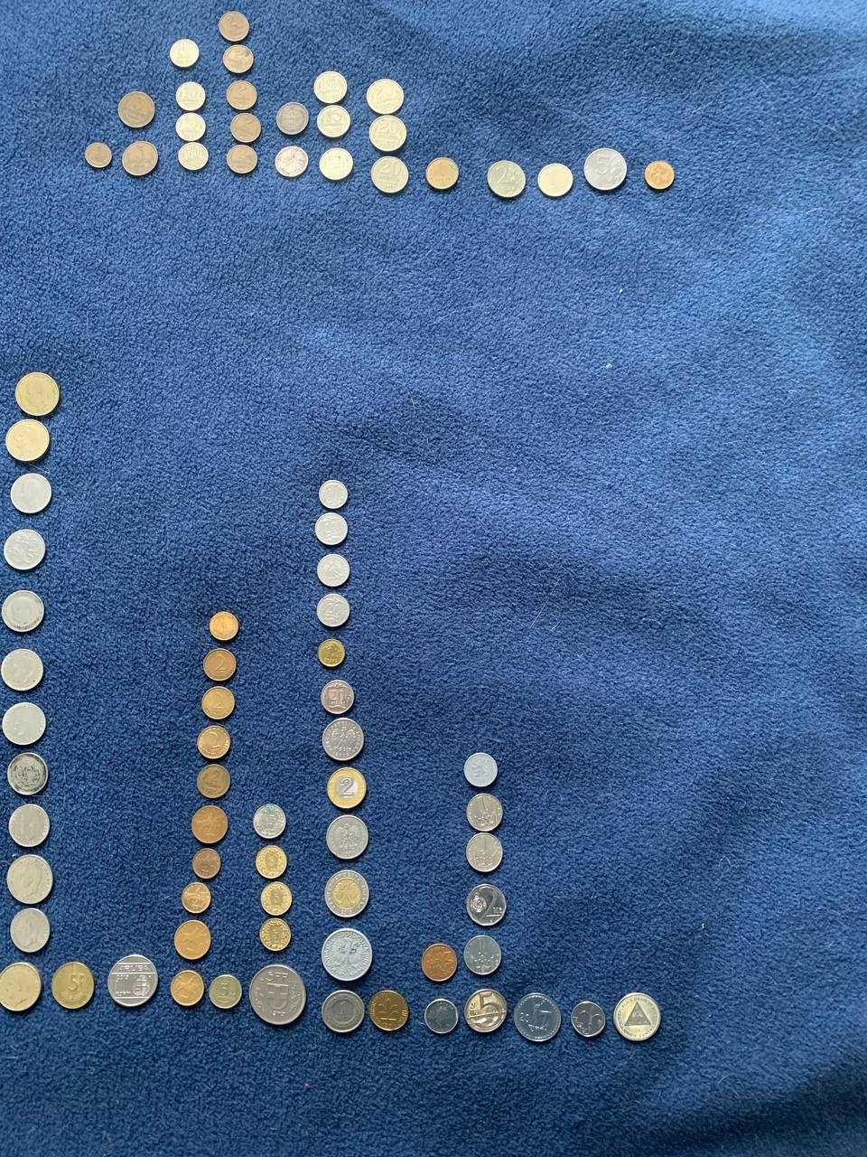 Продам монети різних країн можливо поштучно