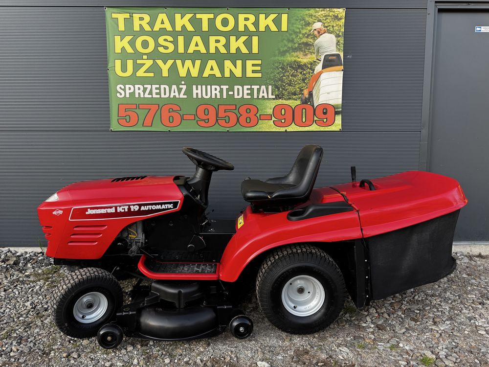 Traktorek kosiarka Jonsered Husqvarna 107cm 20 KM 2 cyl BRIGGS Hydro