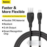 Кабель з чіпом Baseus USB to Ligtning 2.4A / 1.2M Швидка Зарядка iPhon