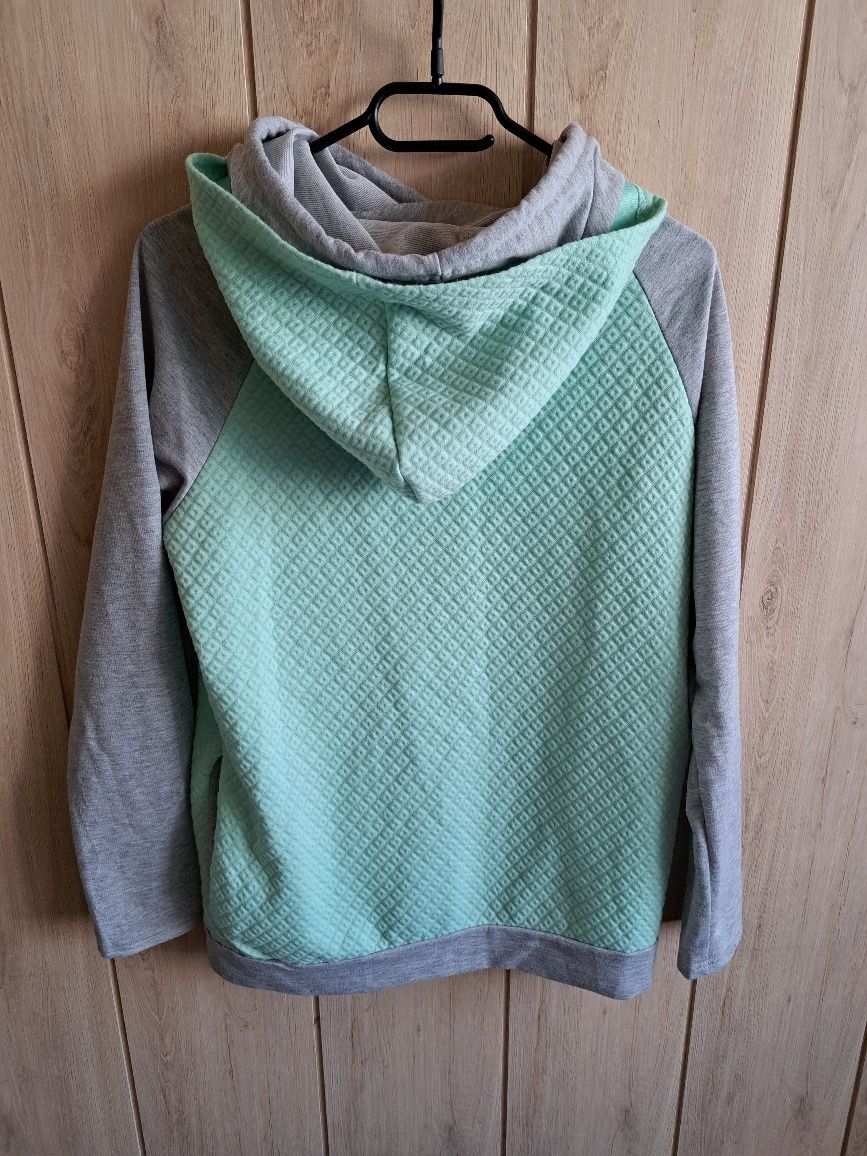 Nowa Bluza damska kolor miętowy z szarym śliczna roz S/36