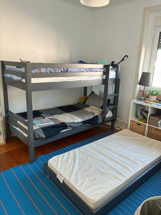 Beliche Cinzento com Colchões - Tudo La Redoute