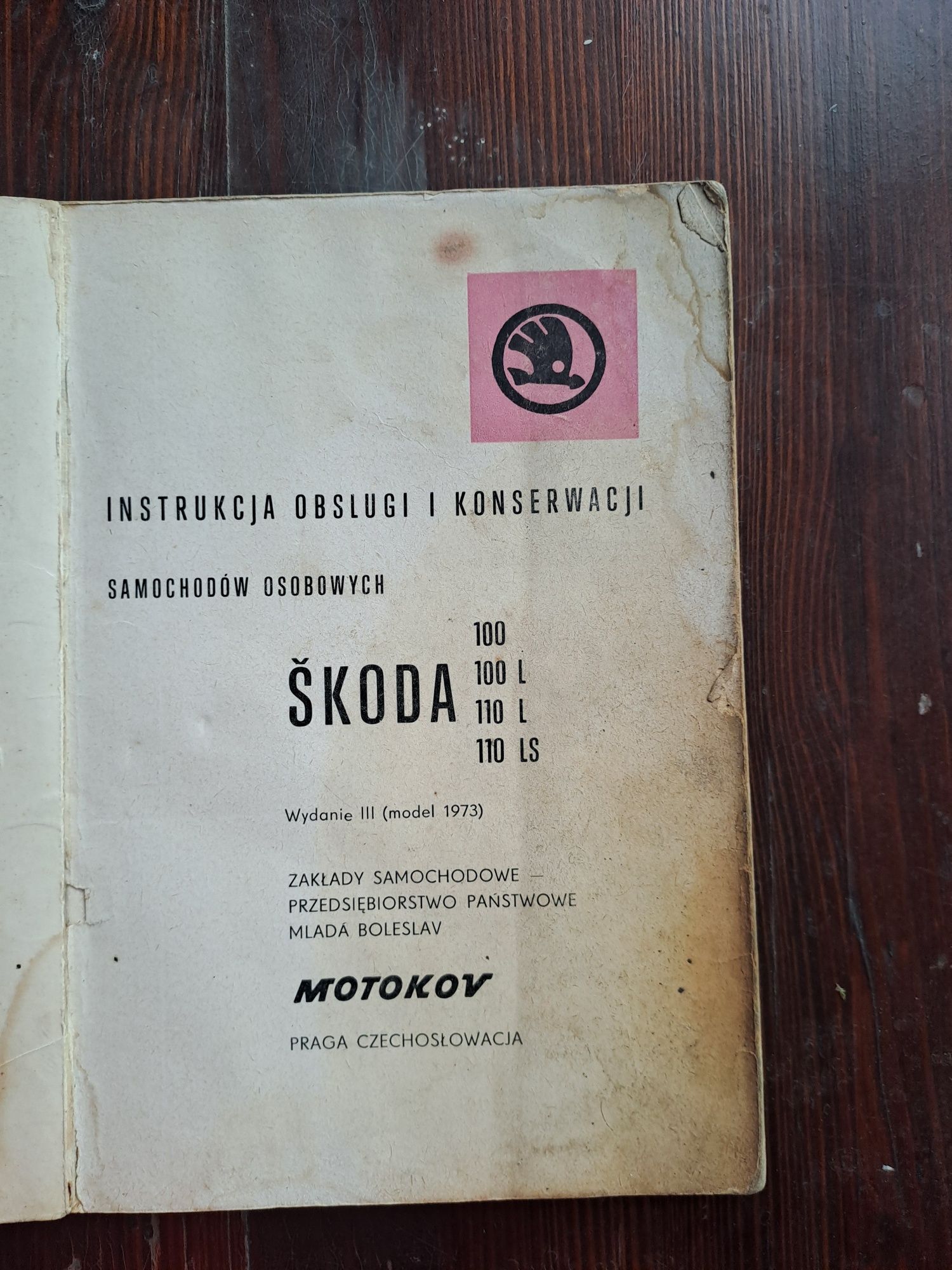 Skoda 100, 110 - instrukcja obsługi i konserwacji