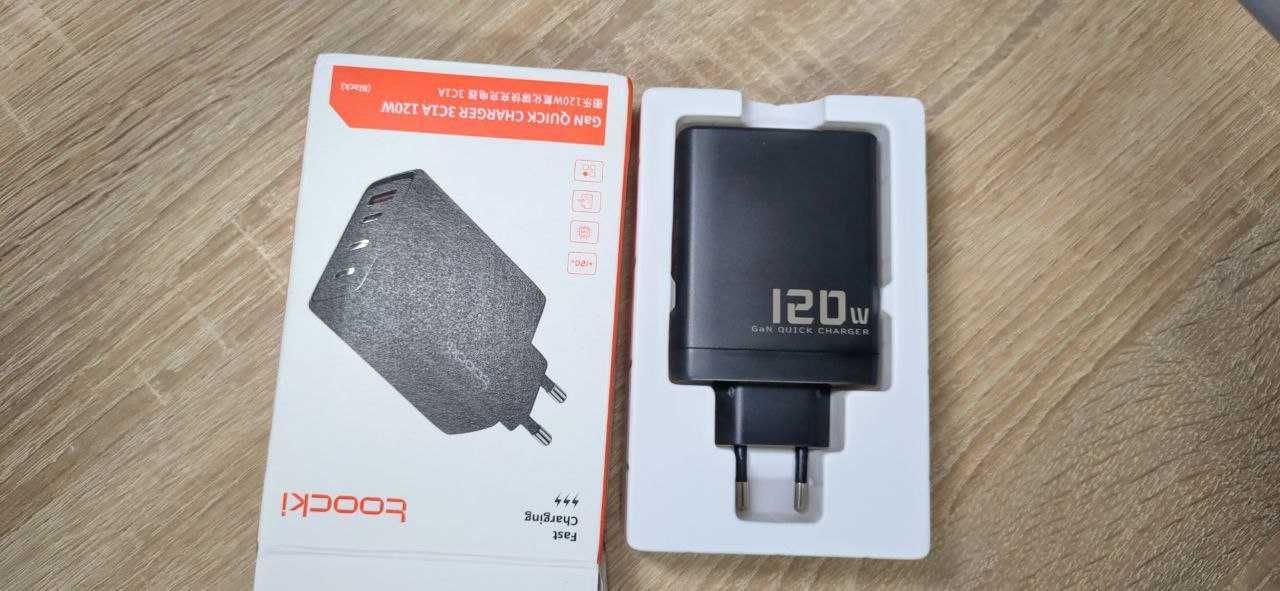 Зарядний пристрій Toocki GaN 120W JT-G120B 3C+1A