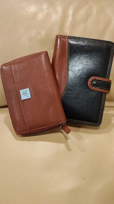 Conjunto carteira e agenda organizer