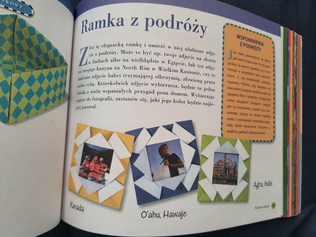 Książeczka dla dzieci i nie tylko "Podróże origami"