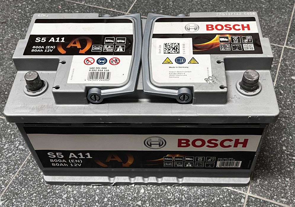 Akumulator Bosch S5 AGM Start-Stop 80Ah 800A 12V S5 A11
