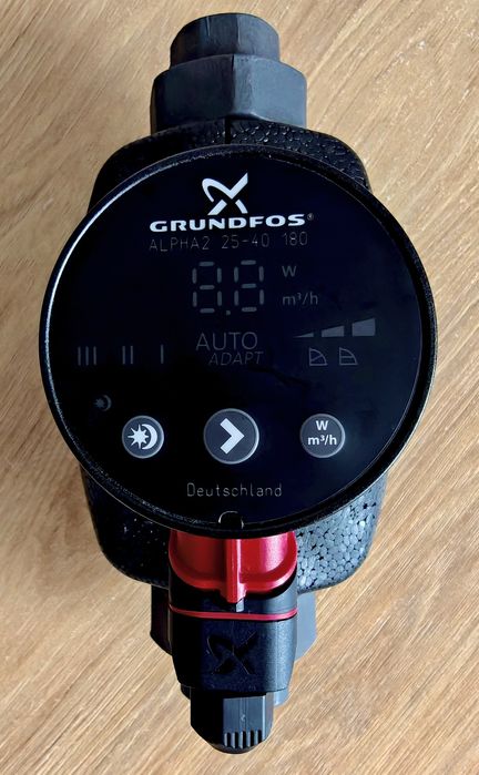 Pompa Grundfos Alpha2 25-40 rozstaw 180 mm z AutoAdapt - Stan Idealny