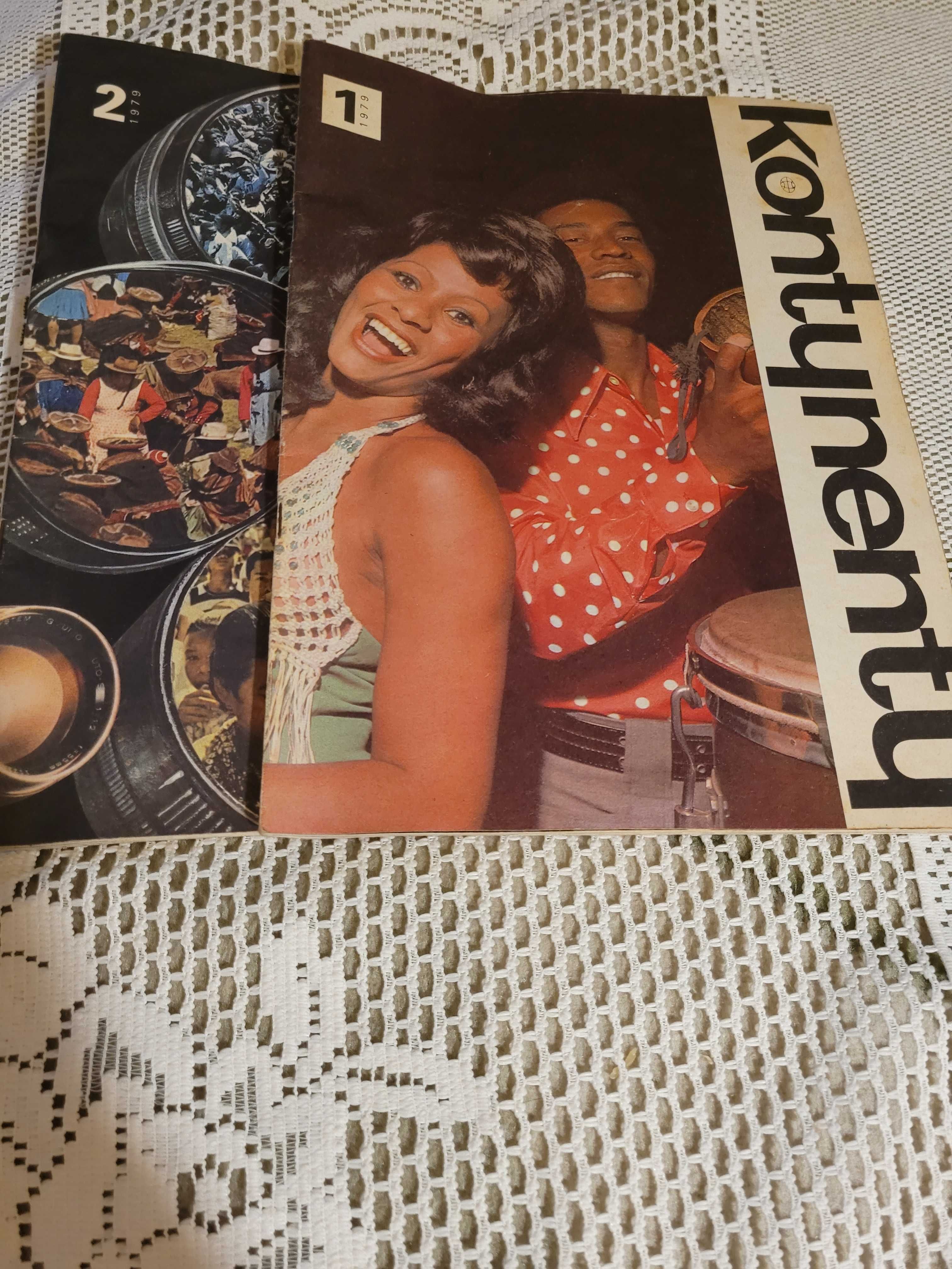 Stare czasopisma z 1979r. 2 egz.  "Kontynenty" numery  1 i 2