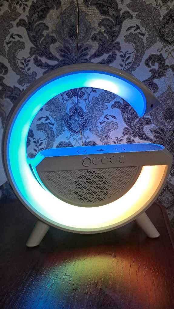 Нічник-колонка Smart Light Sound Machine НМ-2301 Bluetooth Білий