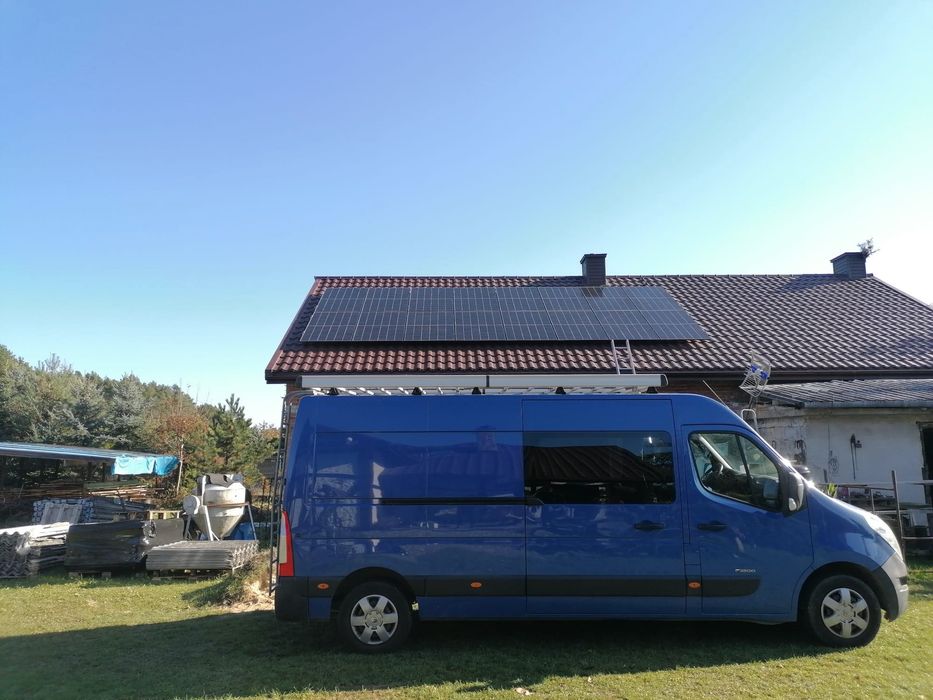 Renault Master Doka, Brygadówka, webasto, bagażnik dachowy, regał