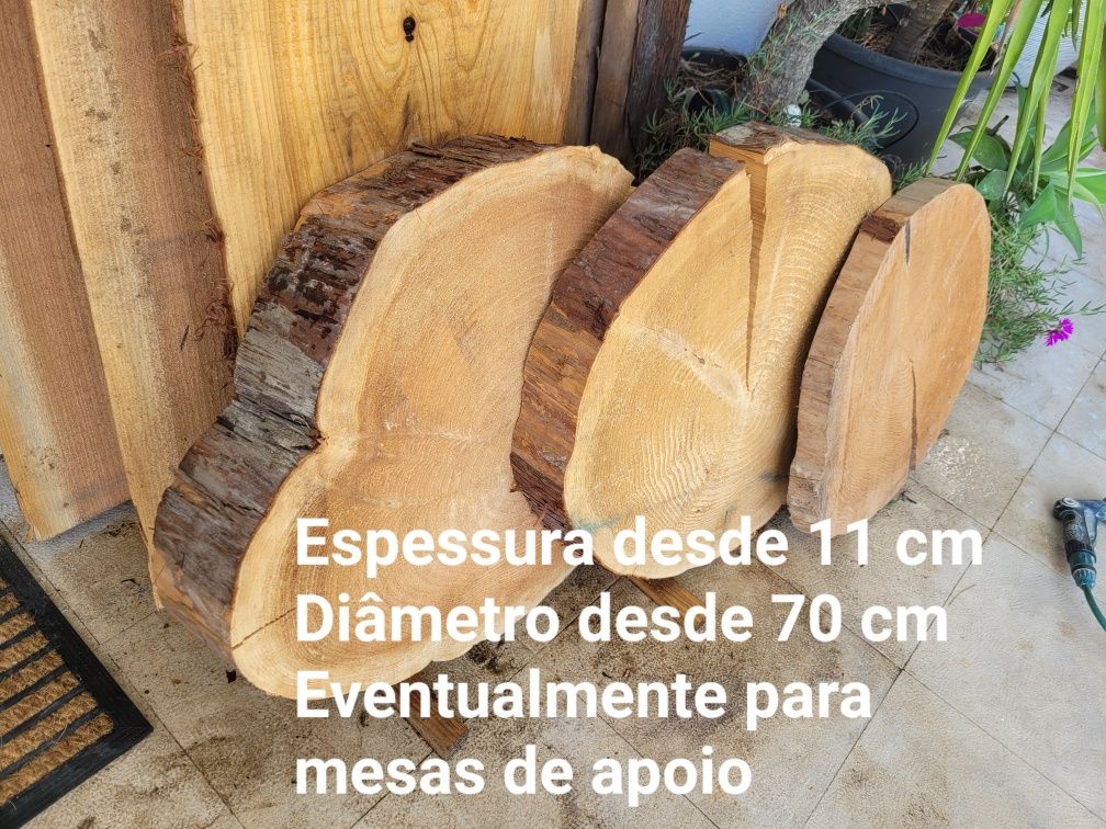 Tampos de madeira tronco comprimento