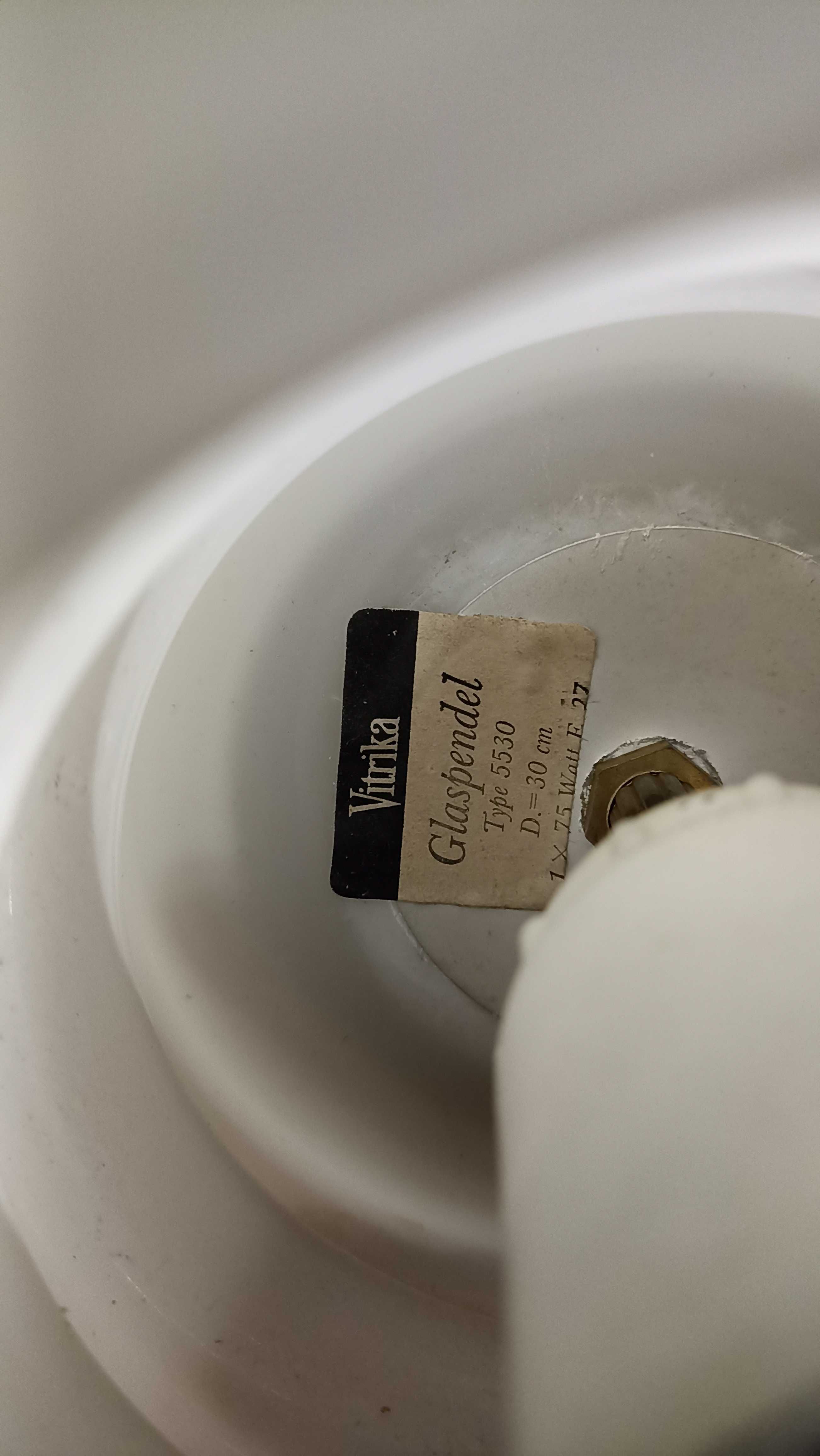 Skandynawska lampa wisząca vitrika lata 60te