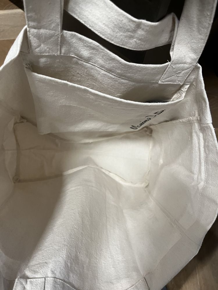Shopper Massimo Dutti torba materiałowa