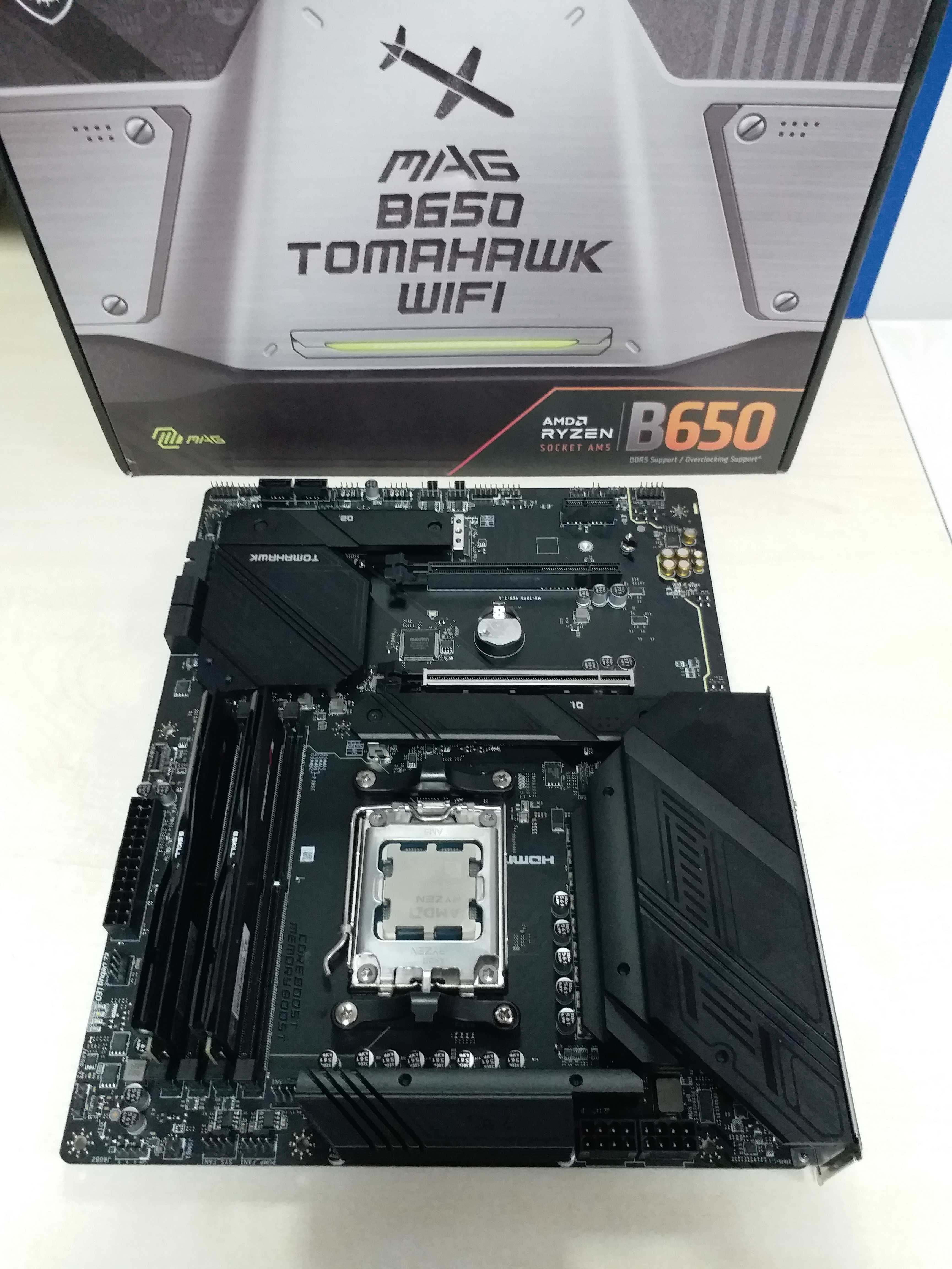 MSI B650 Tomahawk WіFі+AMD Ryzen 5 9600X+DDR5 32Gb (2x16Gb) 6000MHz