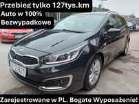 Kia Ceed 127tys.km! 100% Bezwypadkowe! Dokument. do 2025r.! Bogate Wyposażenie!