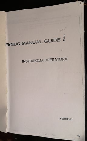 Instrukcja operatora Fanuc, książka