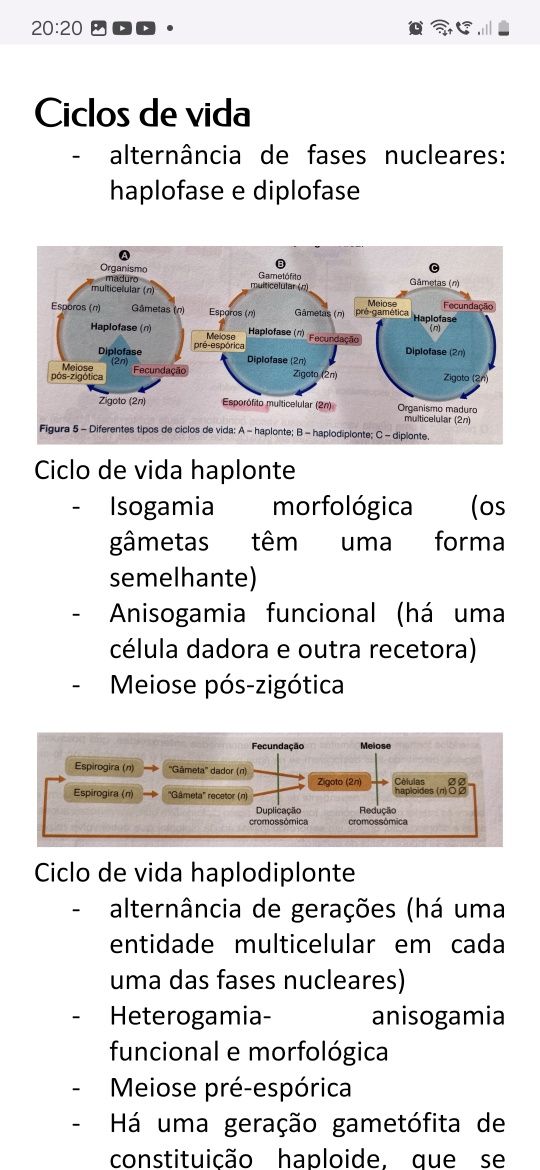 Resumo  Biologia 10.º/11.⁰