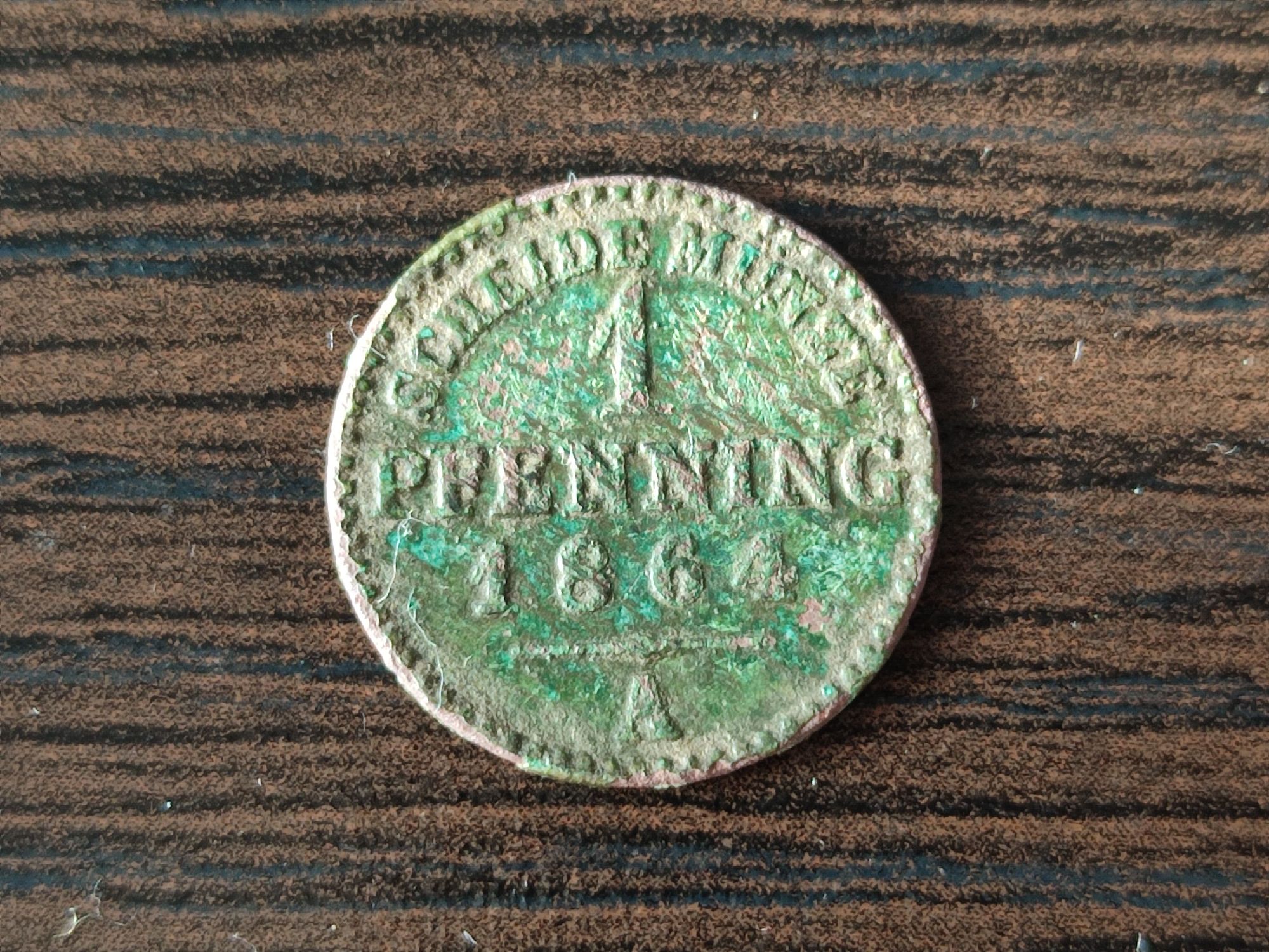 1 pfennig 1864 a Niemcy