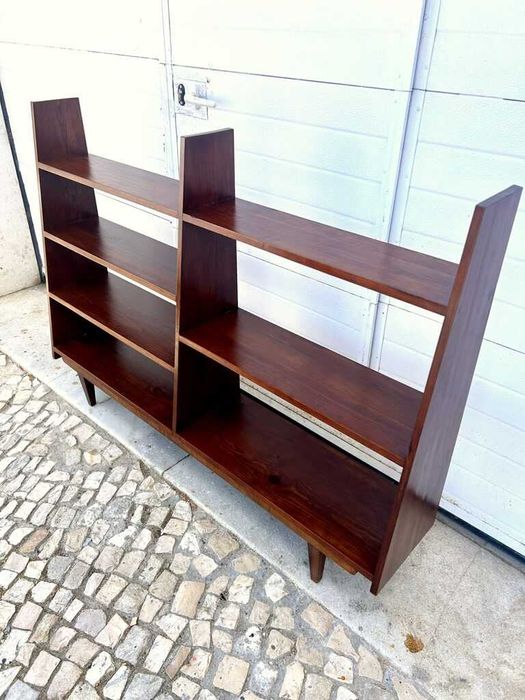 Estante dupla olaio vintage 140comp x 15prof x 26,5prof x 101alt.