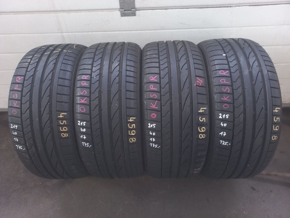 Opony letnie Bridgestone 215/40/17 87V - JAK NOWE!!
