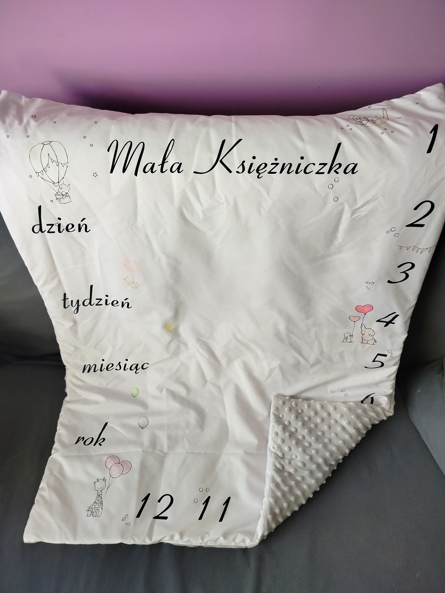 Fotokocyk, kocyk, mata do zdjęć Mała Księżniczka, nowy