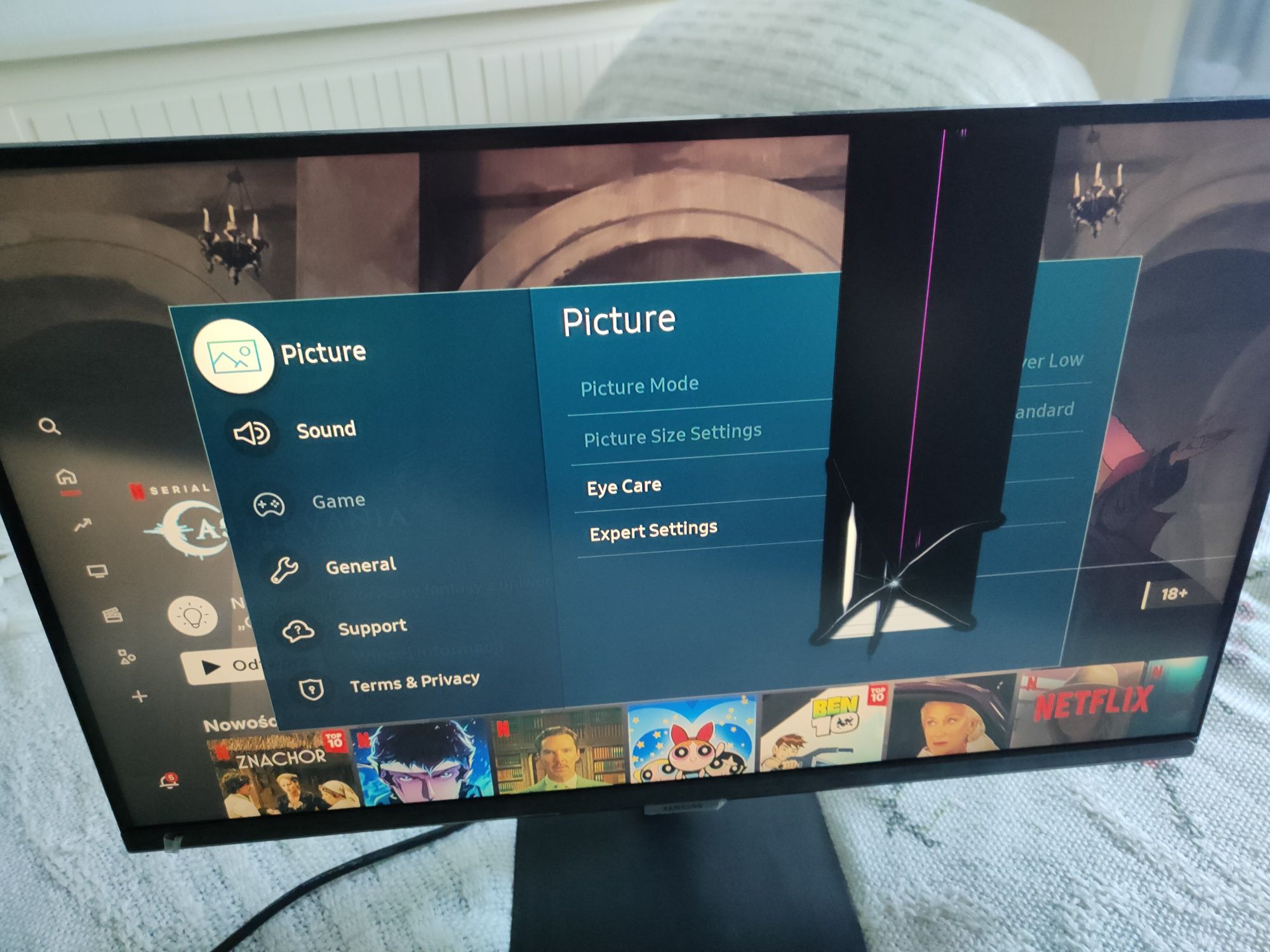 Samsung monitor S27AM500NR uszkodzony