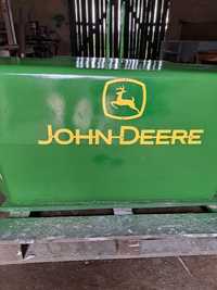 Napis na obciążnik John Deere logo znaczek emblemat stal 4mm czarna JD