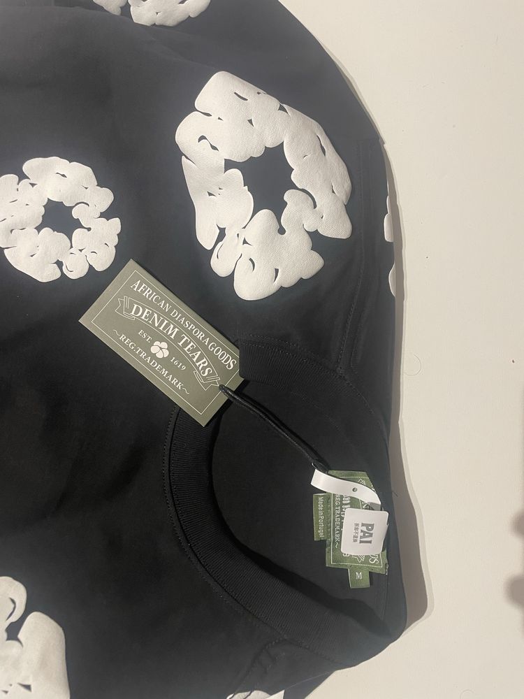 Koszulka Denim tears czarno-biala