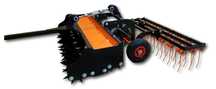 Aerator 3 Rzędowy z napędem wertykulator z broną sprezynową
