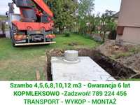 Szamba, Szambo Betonowe z wykopem Legionowo - 4,5,6,8,10,12m, zbiornik