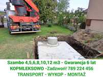 Szamba, Szambo Betonowe z wykopem Legionowo - 4,5,6,8,10,12m, zbiornik