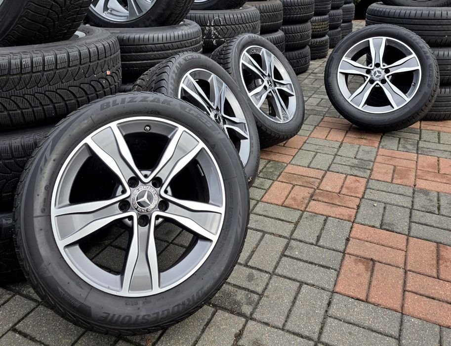 17" Szare+Cnc Mercedes-Benz Klasa C W205 W204 Koła Felgi Alufelgi