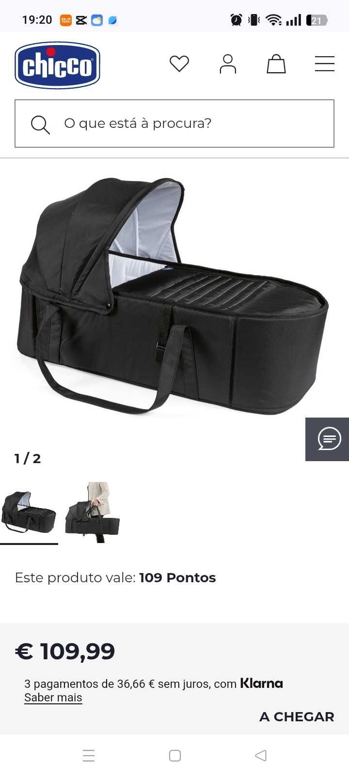 Alcofa chicco soft carry