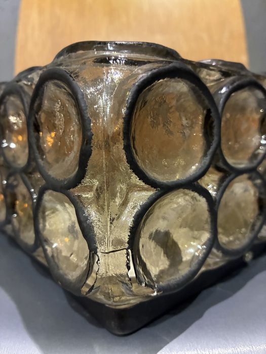 Glashutte Limburg plafon kinkiet design vintage 70s