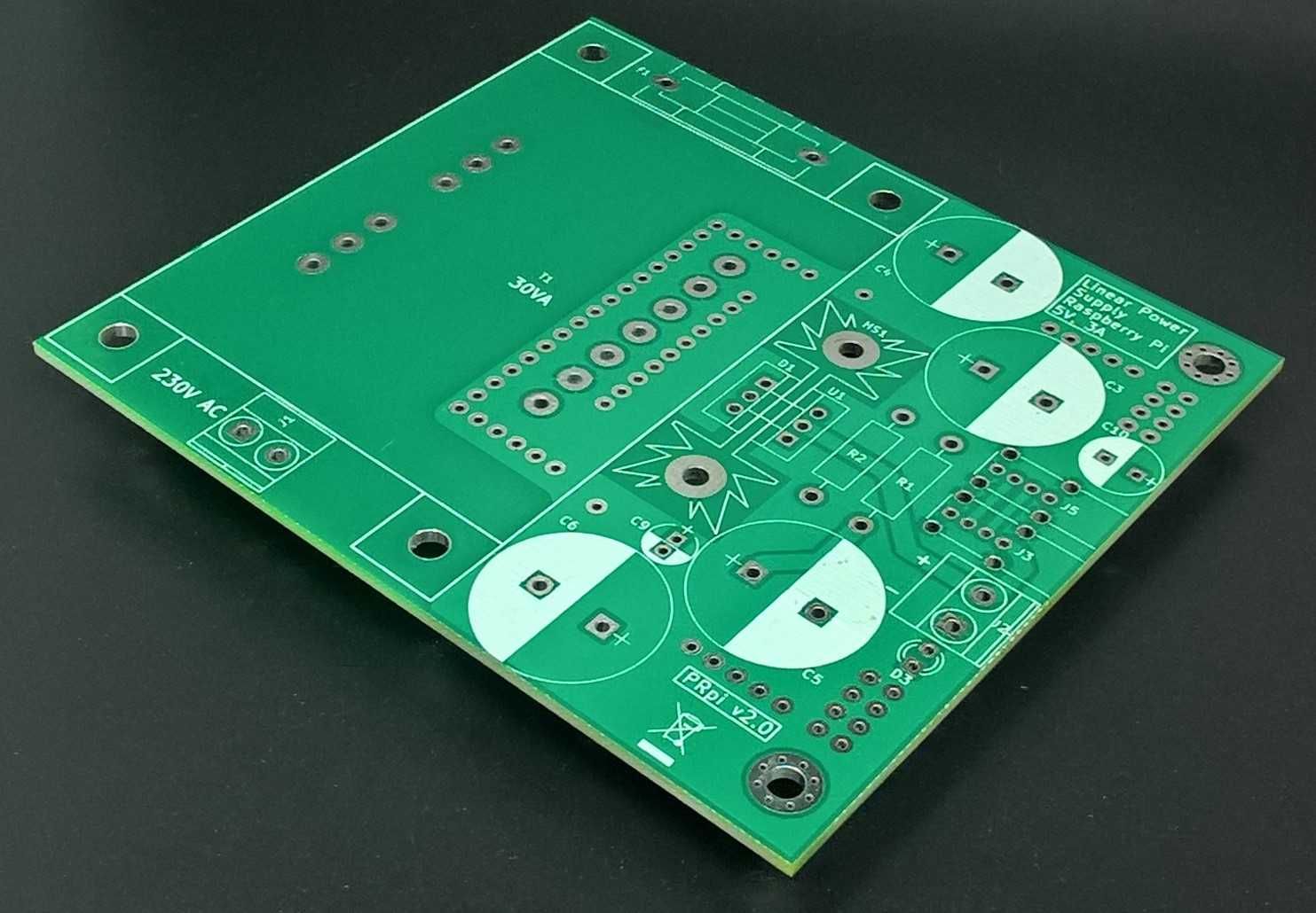 Płytka pcb - zasilacz liniowy 5V 3A