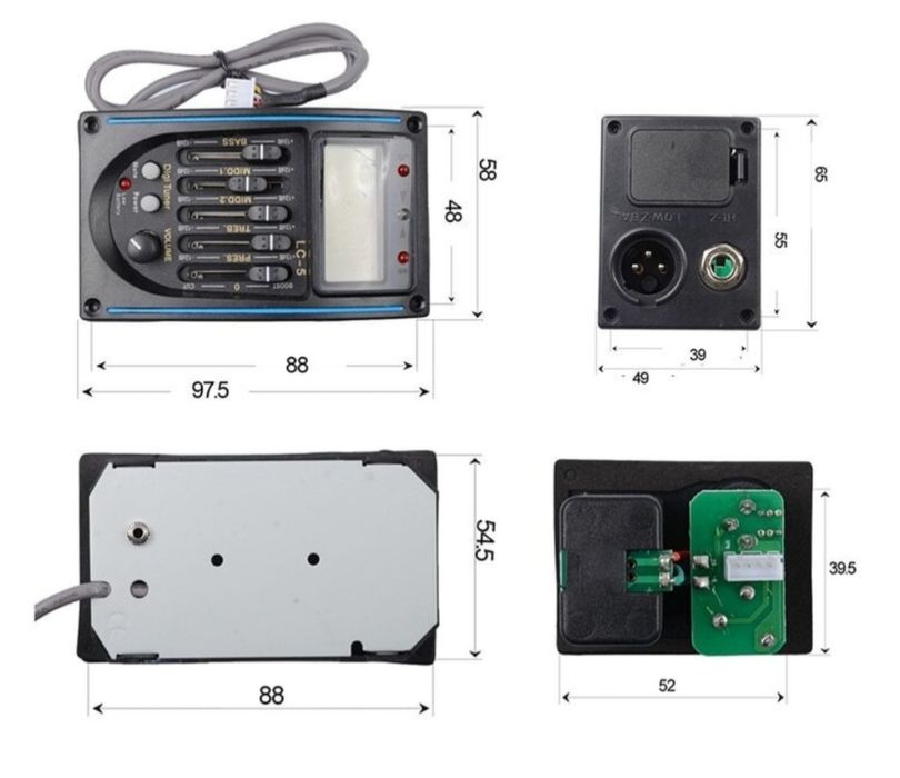 Врезной звукосниматель с пятиполосным эквалайзером и тюнером