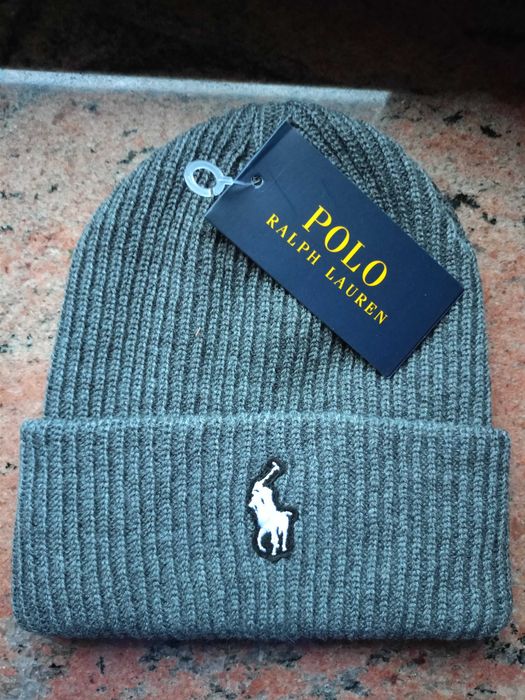 Czapka zimowa Polo Ralph Lauren szara
