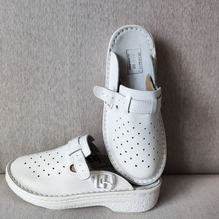 Buty medyczne skórzane