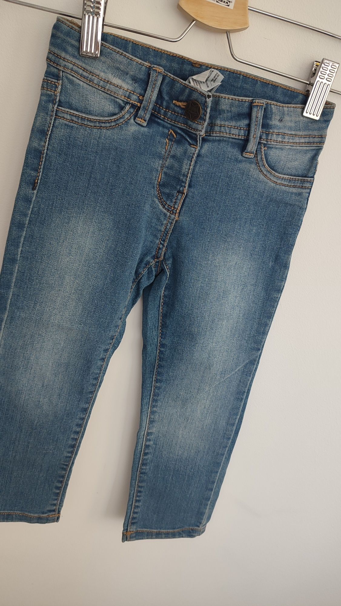 Nowe spodnie jeansowe proste nogawki C&A rozm 98 wiosna wyprawka