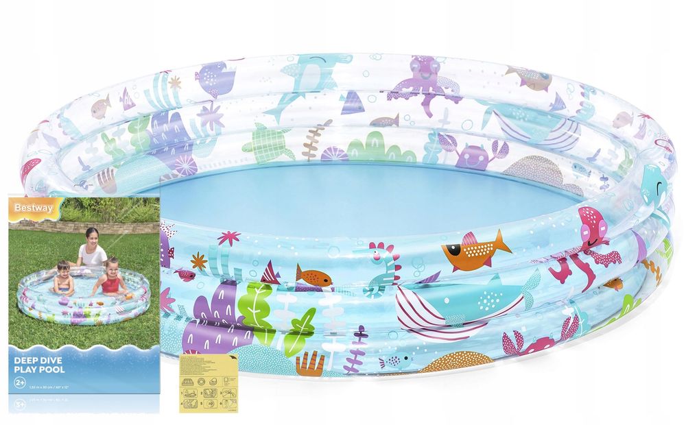 basen dmuchany dziecięcy brodzik dla dzieci 122cm bestway