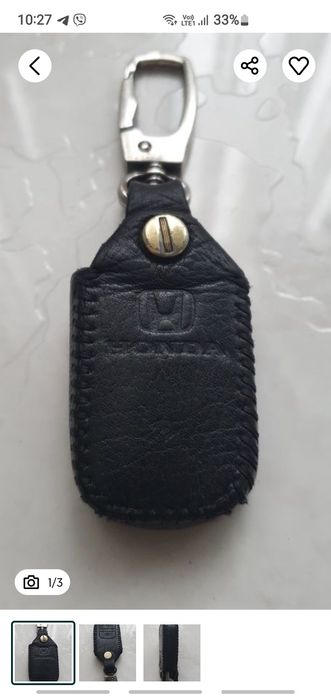 Кожанный Чехол Футляр для ключа Honda