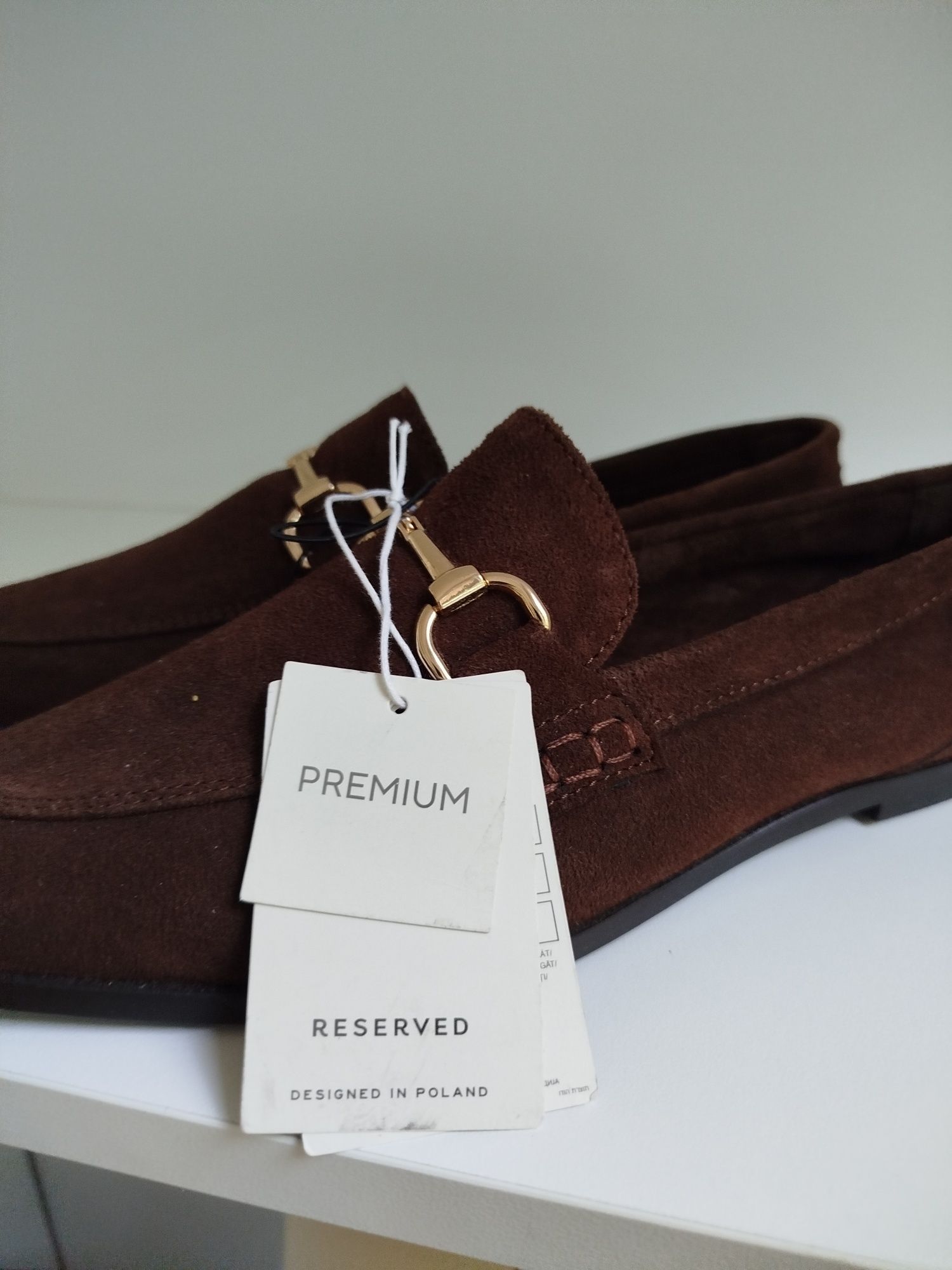 Mokasyny Reserved 39 brązowe